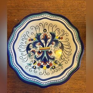 Pier 1 Imports San Marino Blue Salad Desert Plate 8 1/2" Scalloped ~Replacement